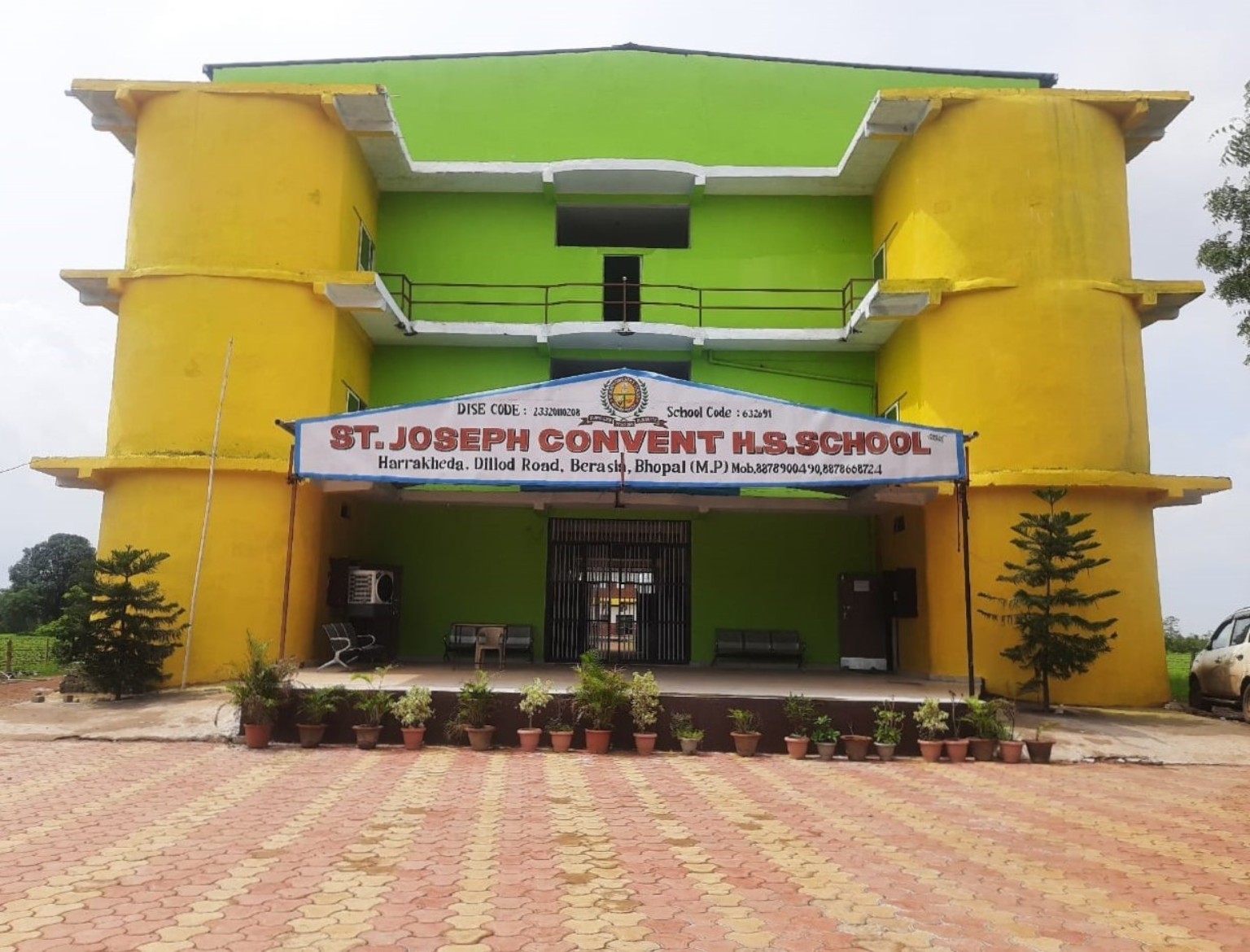 St. Joseph Convent Higher Secondary School campus at Harrakheda